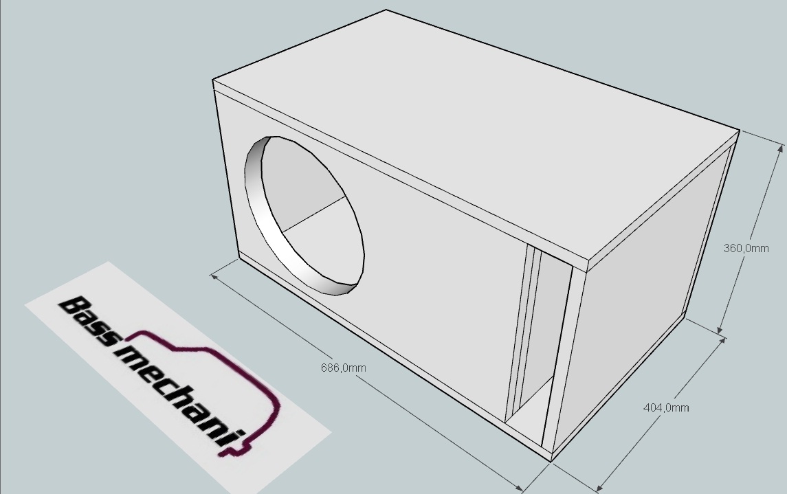 Чертеж короба под 15 сабвуфер