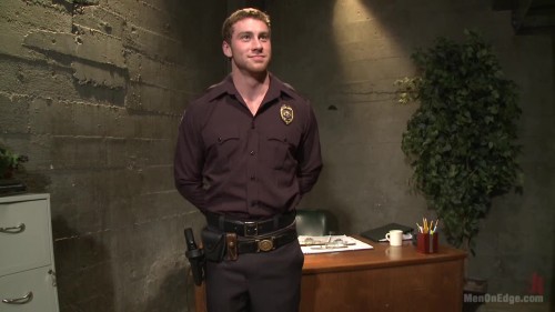 Connor Maguire  Officer Maguire edged and fucked by two perverts