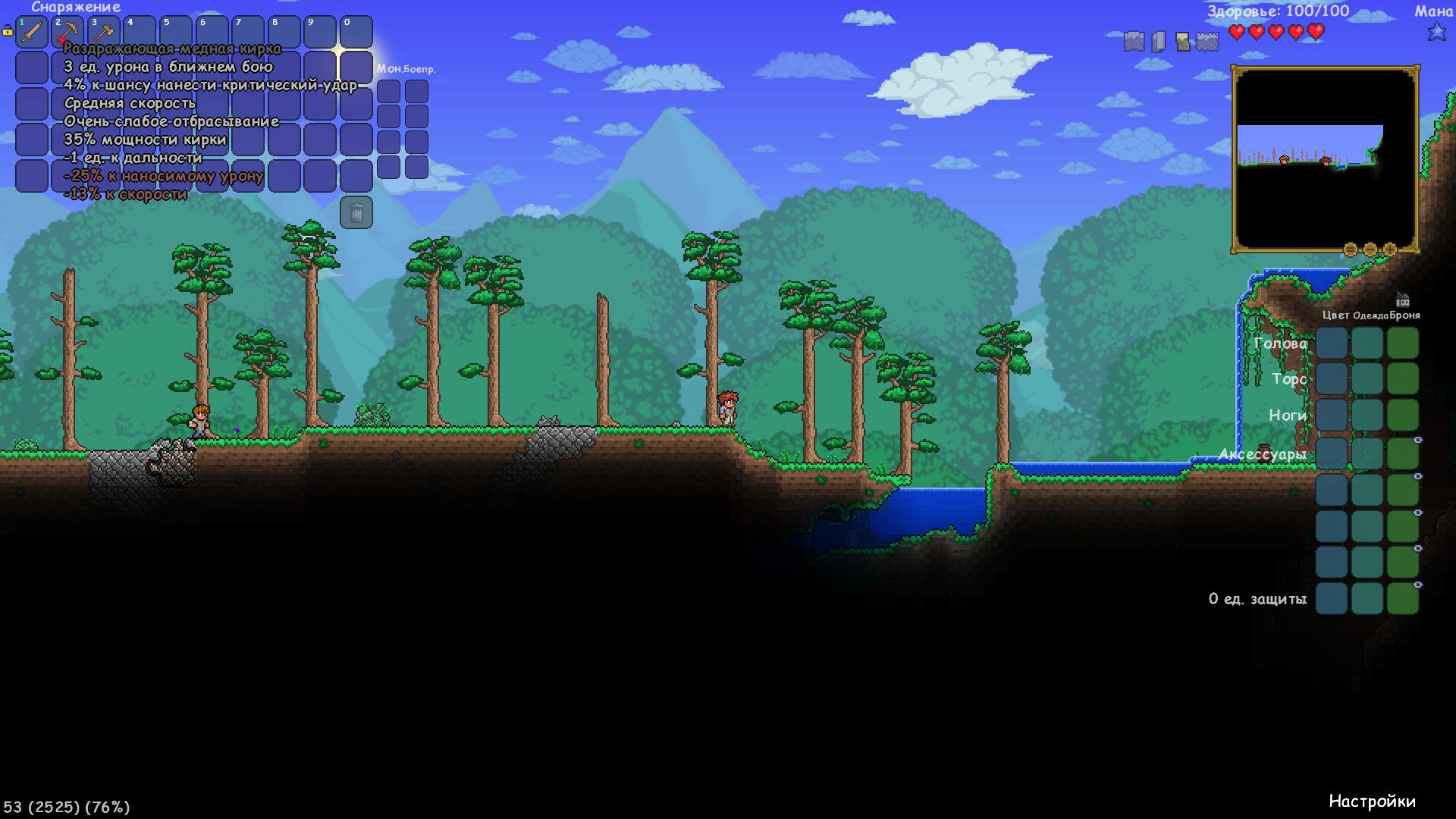 Terraria по сети на пиратке